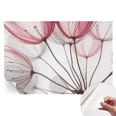 Fototapeta samoprzylepna do sypialni Kwiatowe sylwetki