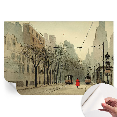 Fototapeta samoprzylepna do sypialni Miejska symetria