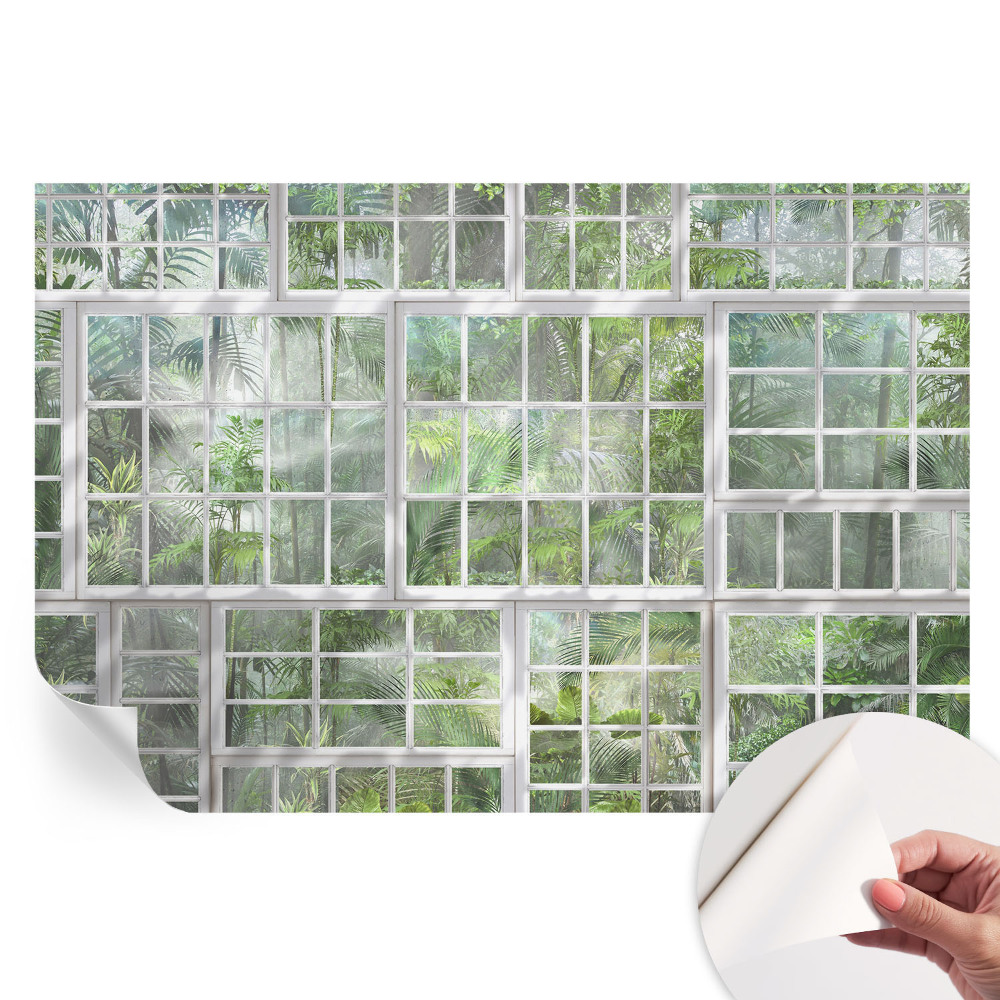 Fototapeta samoprzylepna do salonu Zielony las