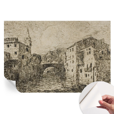 Fototapeta samoprzylepna do sypialni Miejska panorama
