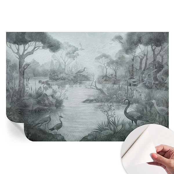 Samoprzylepna fototapeta do sypialni z motywem naturalnej scenerii