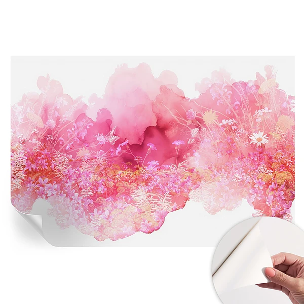 Samoprzylepna tapeta fotograficzna z floralnym wzorem