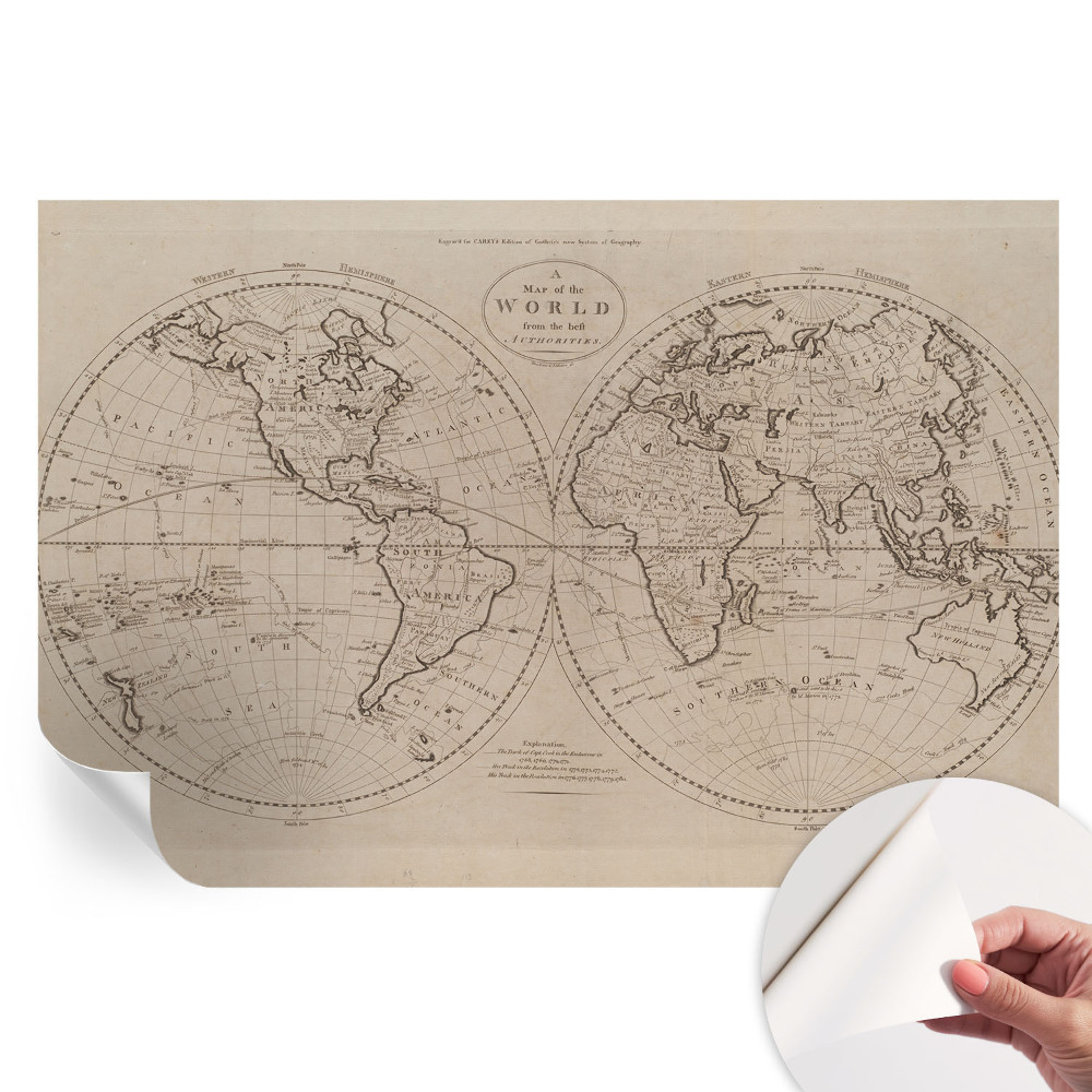 Fototapeta samoprzylepna na ścianę Stara mapa