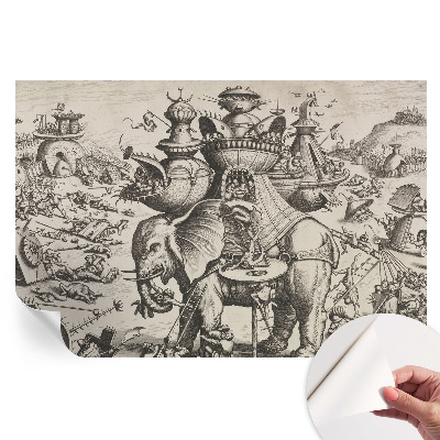Fototapeta samoprzylepna na ścianę Groteskowa batalia