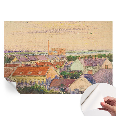 Fototapeta samoprzylepna do salonu Miejskie dachy