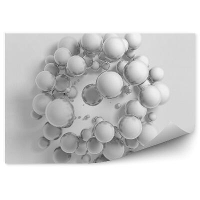 Okleina ścienna Kulki białe szare