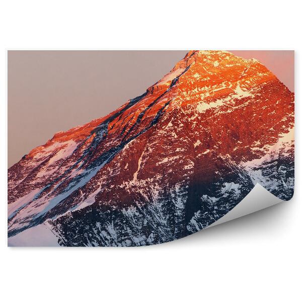 Okleina na ścianę Turysta mount everest krajobraz gór śnieg zima nepal