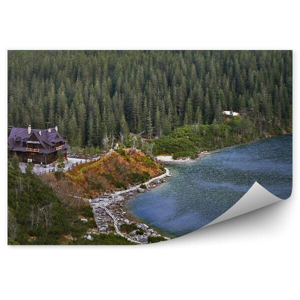 Fototapeta na ścianę Schronisko i staw Morskie Oko Tatry