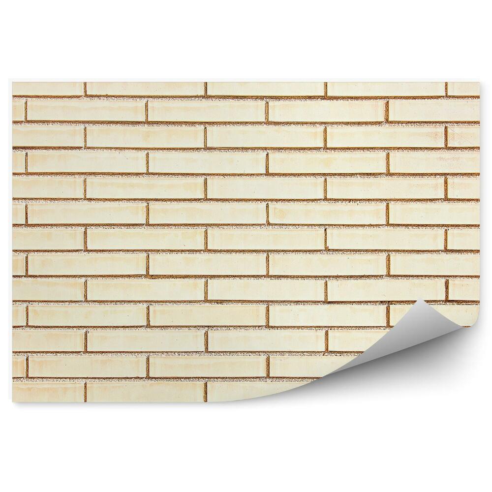 Fototapeta samoprzylepna Beżowy mur ceglany