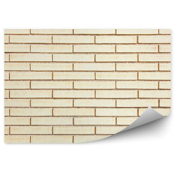 Fototapeta samoprzylepna Beżowy mur ceglany