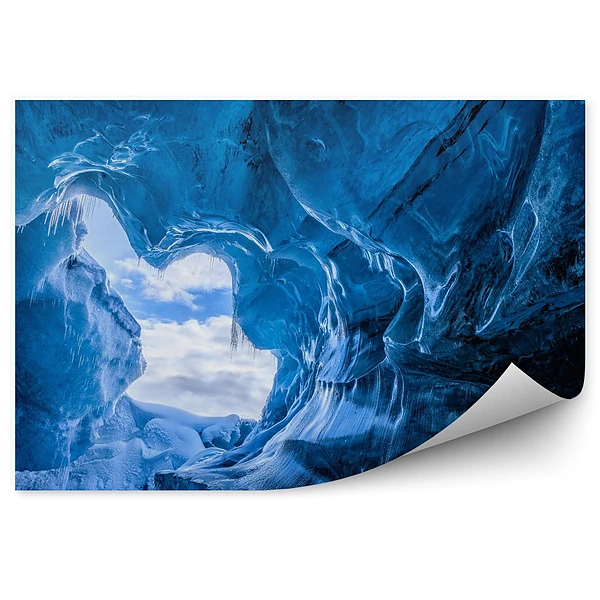 Fototapeta Niesamowita jaskinia lodowcowa