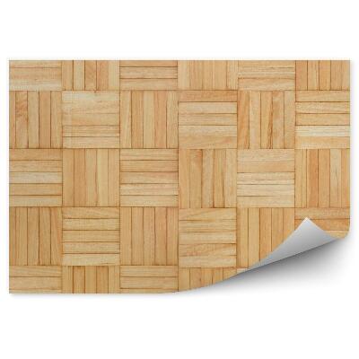 Okleina ścienna Drewniany wzór paski jasnobrązowe