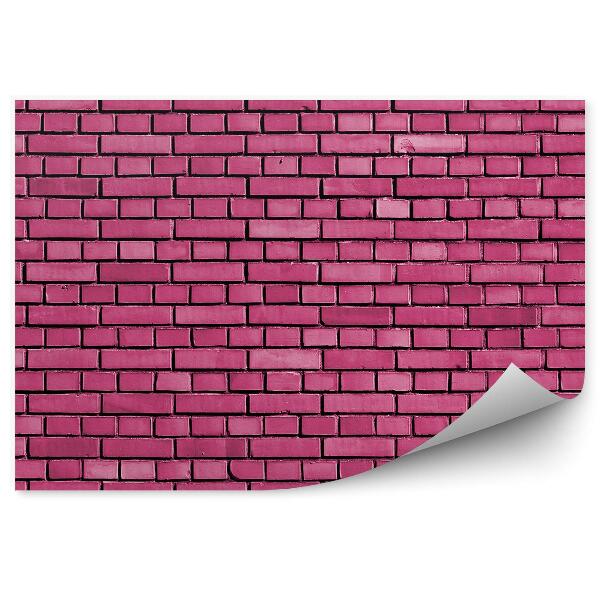 Fototapeta na ścianę Różowe cegły ściana