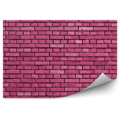Fototapeta na ścianę Różowe cegły ściana