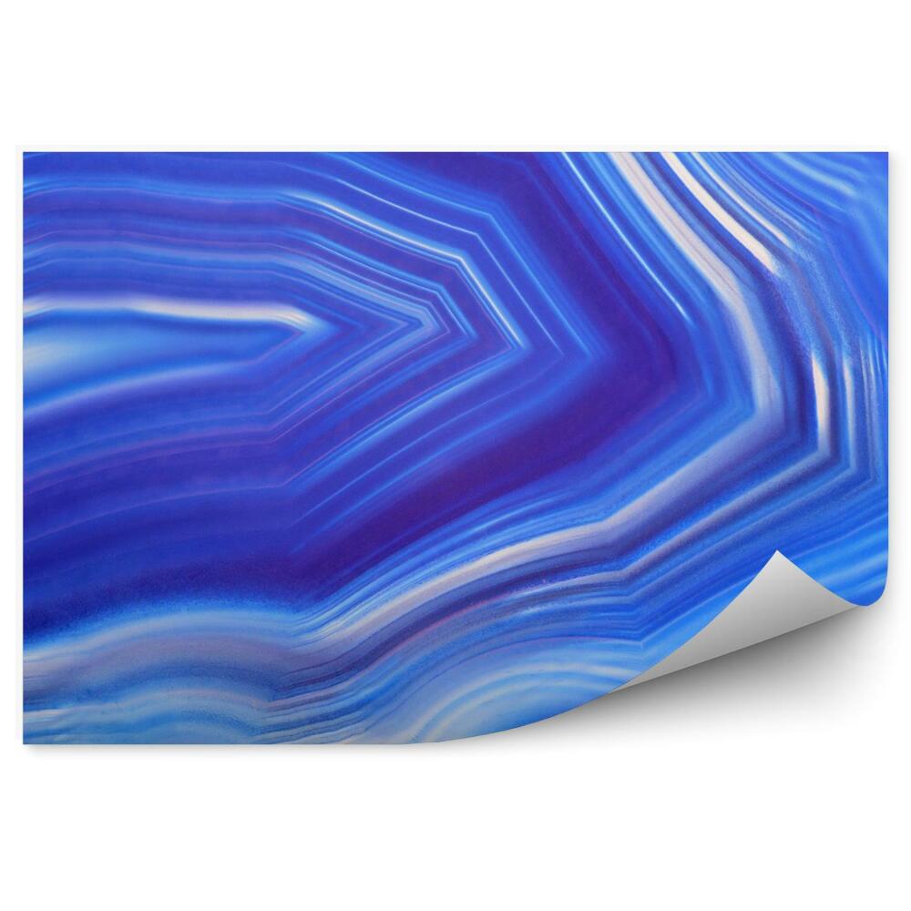 Fototapeta Niebieski agat zbliżenie tekstury