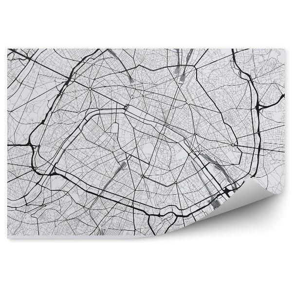 Fototapeta na ścianę Mapa miasta paryż francja