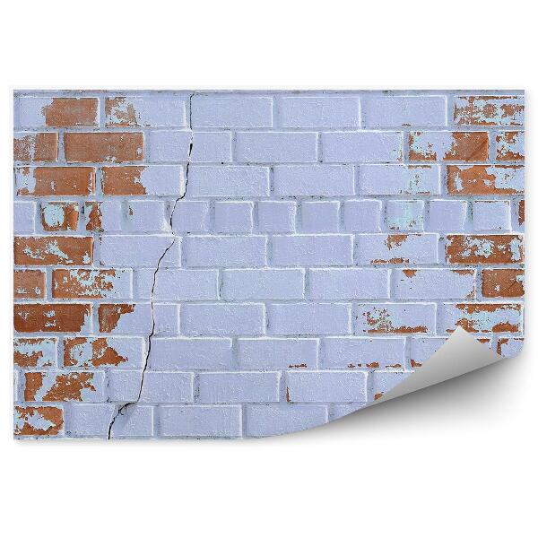 Fototapeta samoprzylepna Pomalowany stary mur z wytarciami