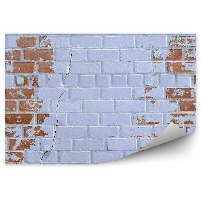 Fototapeta samoprzylepna Pomalowany stary mur z wytarciami