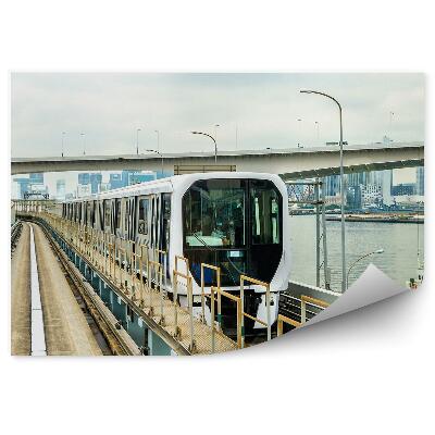 Fotopeta Japonia tokio szybki pociąg transport woda miasto