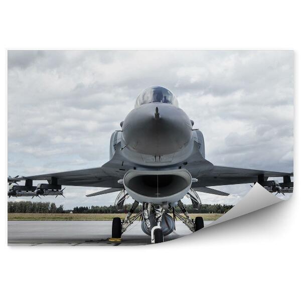 Fotopeta Samolot militarny wojskowy niebo chmury