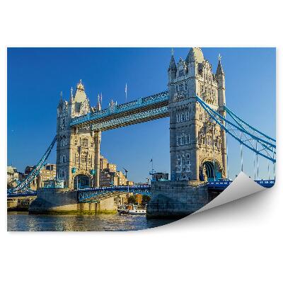 Okleina na ścianę Tower bridge w londynie o zmroku