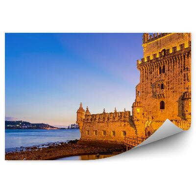 Fototapeta na ścianę Wieża Belém Lizbona ocean zachód słońca