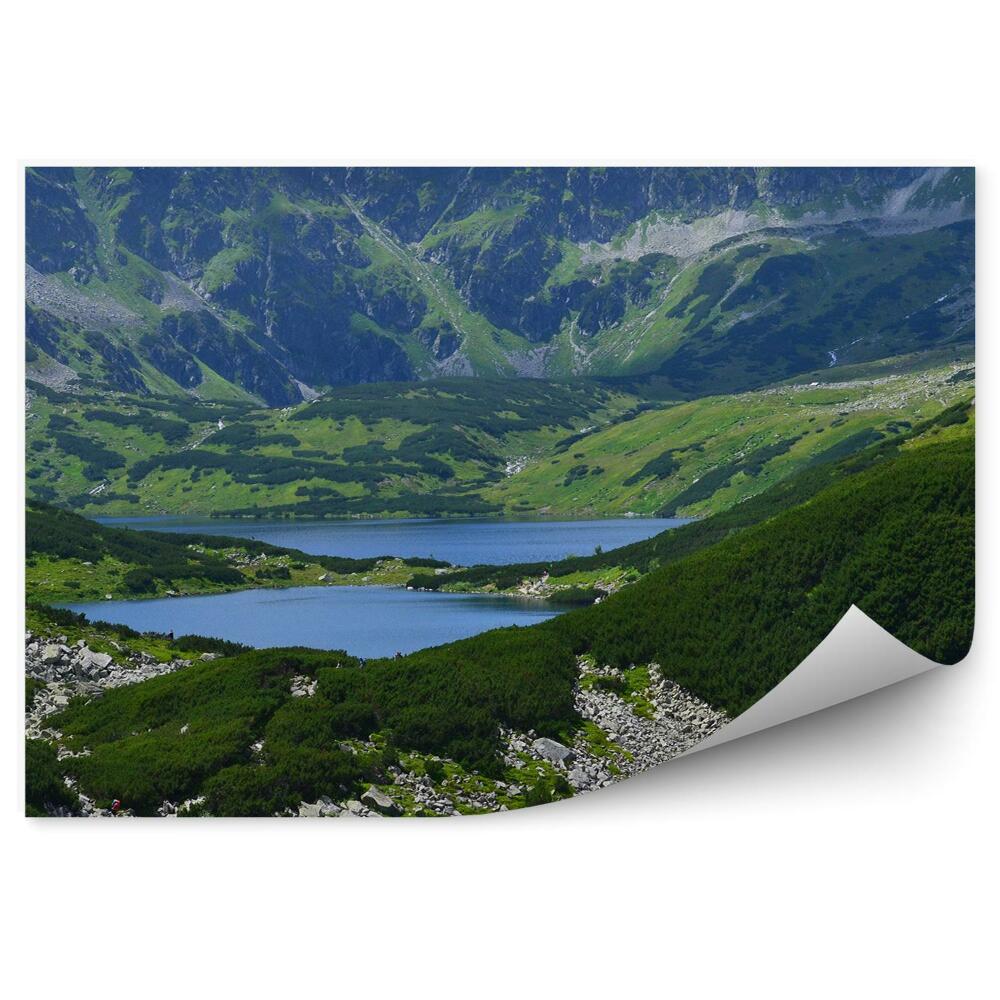 Okleina na ścianę Dolina pięciu stawów tatry góry niebo chmury