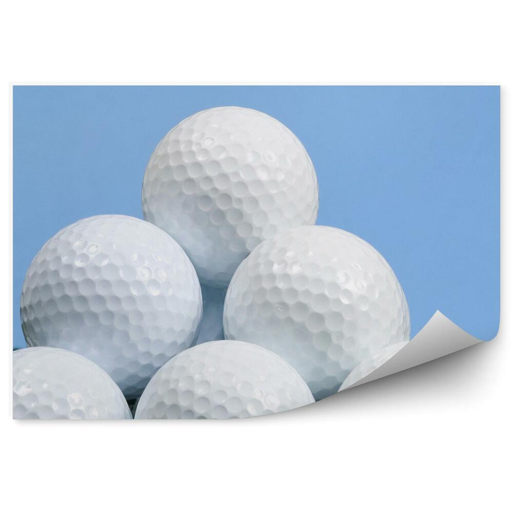 Okleina ścienna Piłki golf piramida trawa niebo