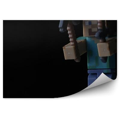 Fototapeta Ludzik zabawka z gry miecz kilof