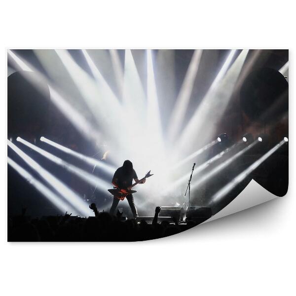 Fototapeta Gitarzysta scena światła koncert