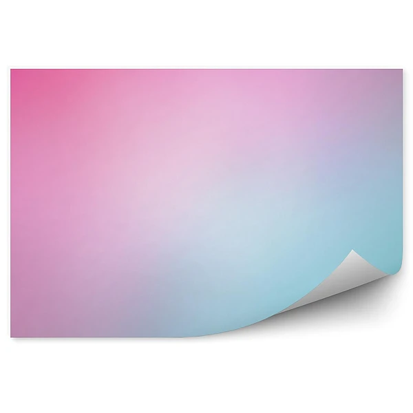 Okleina ścienna Morski w różowy rozmyty gradient