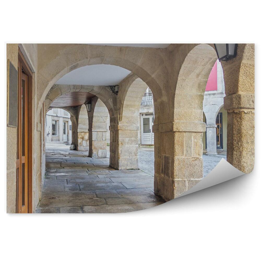 Okleina na ścianę Arkada w mieście budownictwo