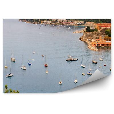 Fototapeta na ścianę Alpy góry domy jachty Prowansja Francja