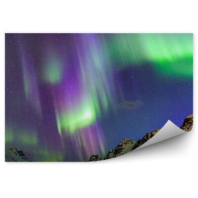 Fotopeta Światła zorza polarna śnieg góry