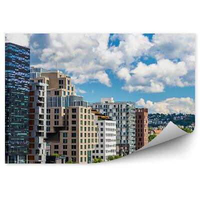 Fotopeta Miasto norwegia krajobraz panorama natura