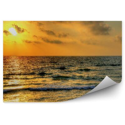 Fototapeta Zachód słońca morze śródziemne niebo chmury