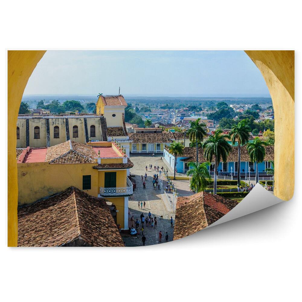 Fototapeta na ścianę Widok z kamiennego okna na trynidad