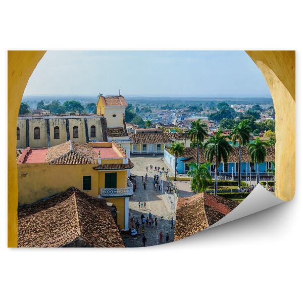 Fototapeta na ścianę Widok z kamiennego okna na trynidad