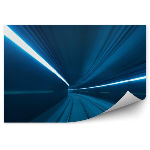 Okleina na ścianę Prędkość ruch podziemny tunel metro