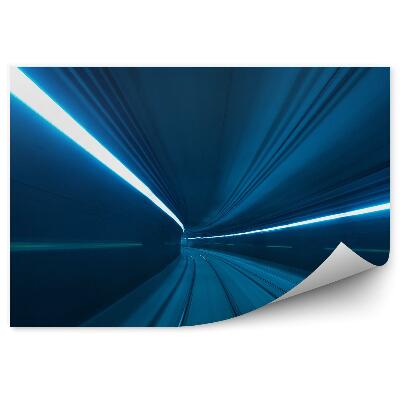 Okleina na ścianę Prędkość ruch podziemny tunel metro