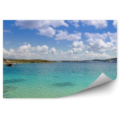 Fototapeta Góry zatoka morze niebo chmury