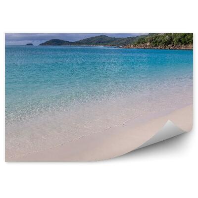 Fototapeta Łódka wyspa plaża turyści