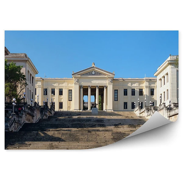 Okleina ścienna Uniwersytet hawana kuba budynek