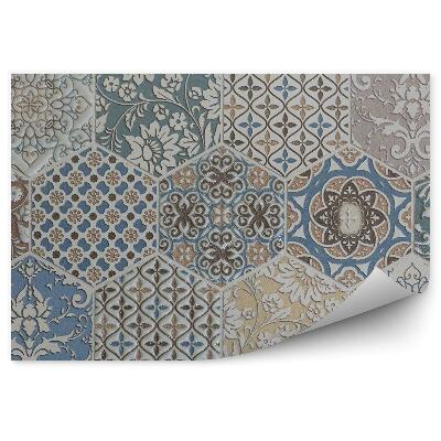 Okleina ścienna Mozaika z heksagonów abstrakcja