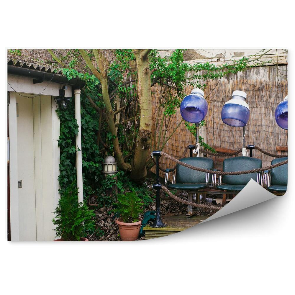 Fototapeta samoprzylepna Szkocja podwórze salon fryzjerski dom