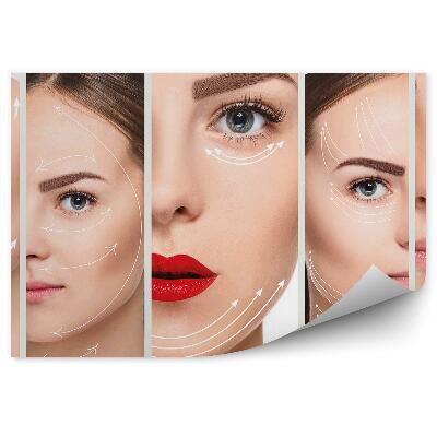 Fotopeta Twarze młodych kobiet strzałki lifting