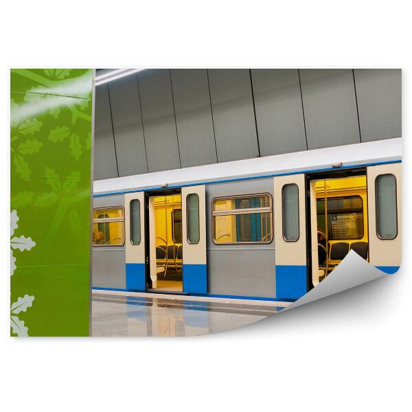 Fotopeta Metro pociąg tunel światło podróż