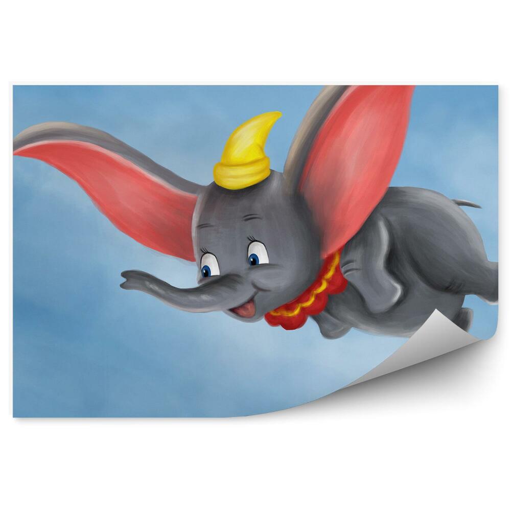 Okleina ścienna Latający słoń cyrkowy niebo