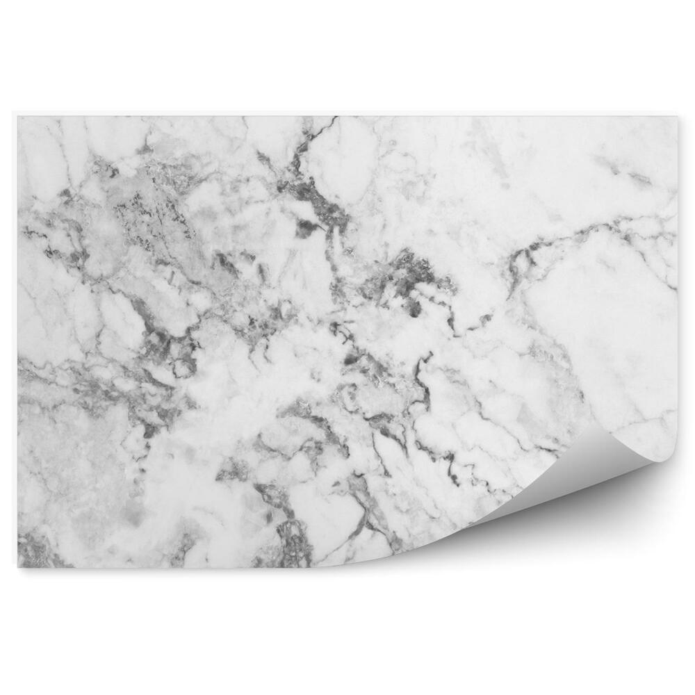 Okleina ścienna Biało szary marmur