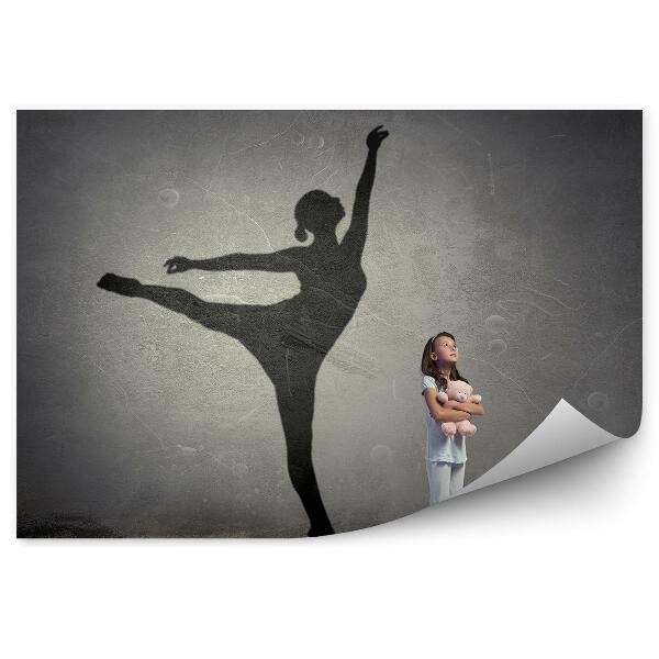 Fotopeta Mała dziewczynka marzenia abstrakcja cień